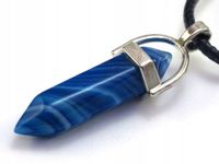 WISIOREK kamień AGAT PASIASTY naszyjnik [W190]