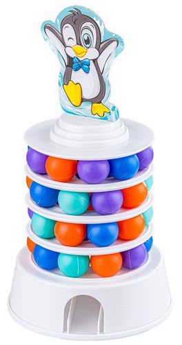 GRA ZRĘCZNOŚCIOWA PINGWIN NA WIEŻY Bierki Piłeczki na Arena.pl