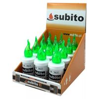 Subito S5 Wkład Elektryczny LED do Zniczy 11cm Zestaw 12szt Zielone