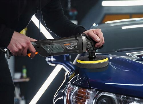 Profesjonalna POLERKA SAMOCHODOWA Z REGULACJĄ OBROTÓW z LCD + 20 AKCESORIÓW na Arena.pl