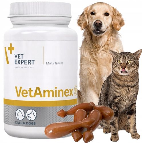 Preparat dla psów i kotów witaminy minerał Vet Expert Vetaminex 60 kapsułek na Arena.pl