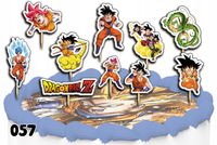 TOPPERY NA TORT OZDOBNE DEKORACJA ZESTAW - DRAGON BALL ANIME BAJKA 10szt.