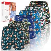 Cornette Bokserki Męskie Luźne Bawełniane 6 sztuk BM151 Classic Rozmiar L