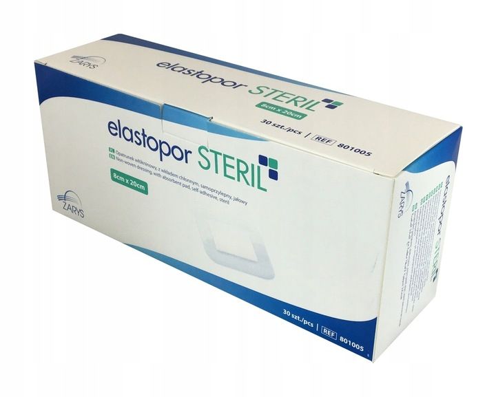 ELASTOPOR STERIL opatrunek jałowy 8 x 20cm 30szt zdjęcie 1