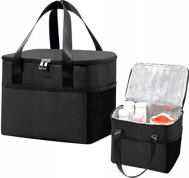 Torba Termiczna Duża Lunch Box Śniadanie Jedzenie zdjęcie 2