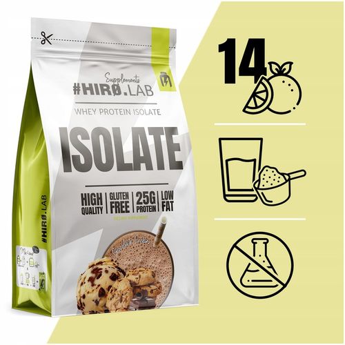 Izolat Białka BIAŁKO 700 g WPI Whey Protein Isolate Czekolada ciastko HIRO na Arena.pl