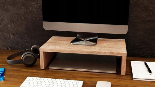 PODSTAWKA POD MONITOR NADSTAWKA ERGONOMICZNA NA BIURKO PODNOSI EKRAN O 11CM na Arena.pl