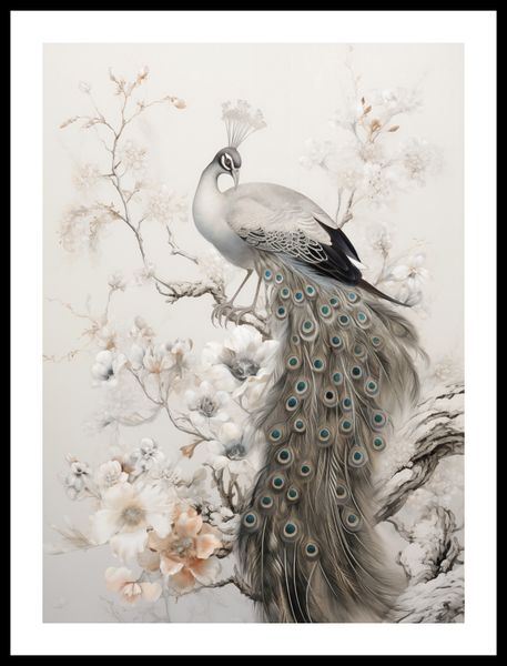 Plakat 40x55cm Pawia Gracja zdjęcie 3