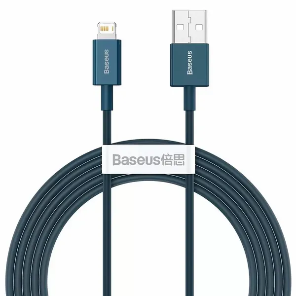 Baseus Superior kabel USB - Lightning 2,4A 2 m Niebieski (CALYS-C03) zdjęcie 1