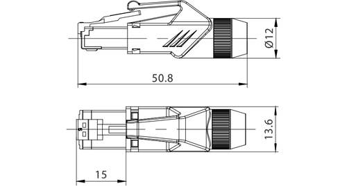 Wtyk typu RJ45 z osłoną Roxtone RJ45C5E-PHYL na Arena.pl