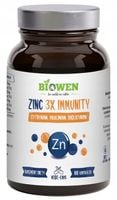 Biowen Zinc 3X Immunity - 100 kapsułek Cynk Odporność Testosteron Płodność