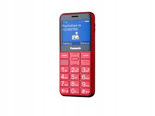 Telefon komórkowy PANASONIC KX-TU155EXRN Czerwony na Arena.pl