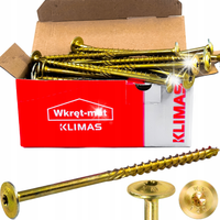 WKRĘTY DO DREWNA CIESIELSKIE TX30 6x240 TORX FREZ PODKŁADKOWE 100 szt ŚRUBY