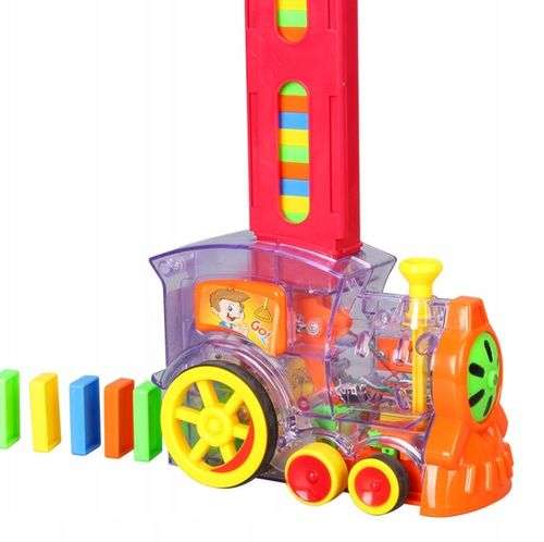 Lokomotywa pociąg domino układanka z ciuchcią automat do układania klocków na Arena.pl