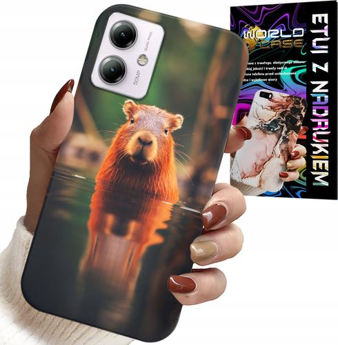 ETUI DO MOTOROLA MOTO G14 - SŁODKA KAPIBARA, CAPIBARA, WIELE WZORÓW na Arena.pl