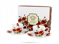 Filiżanka Duo POPPIES porcelana 90 ml 2 szt.