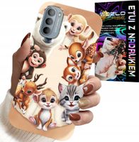 ETUI DO MOTOROLA G31 / G41 - PLECKI DLA DZIECI W ZWIERZĘTA LEŚNE CASE