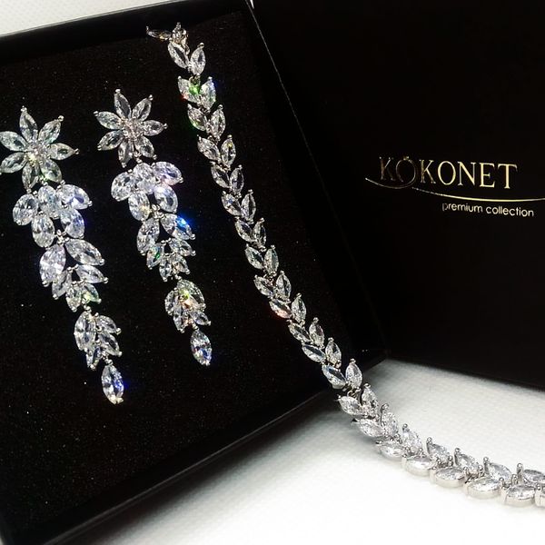 Komplet ślubny MOREE silver + ROSANA silver zdjęcie 1