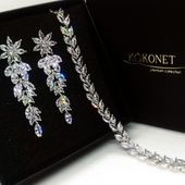 Komplet ślubny MOREE silver + ROSANA silver