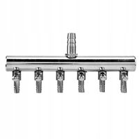 ROZDZIELACZ POWIETRZA METALOWY 6 WYJŚCIA ZAWOREK