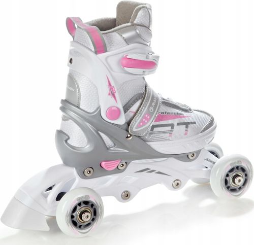 Rolki Wrotki 3w1 Regulowane RAVEN Profession White/Pink 35-39 na Arena.pl