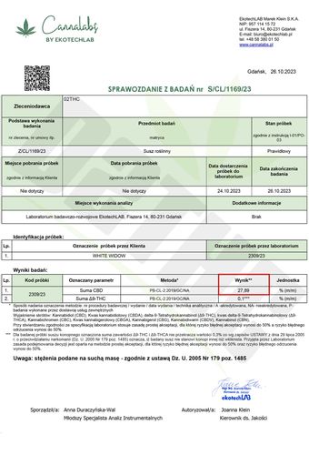 Susz konopny CBD | WHITE WIDOW | 50 g na Arena.pl