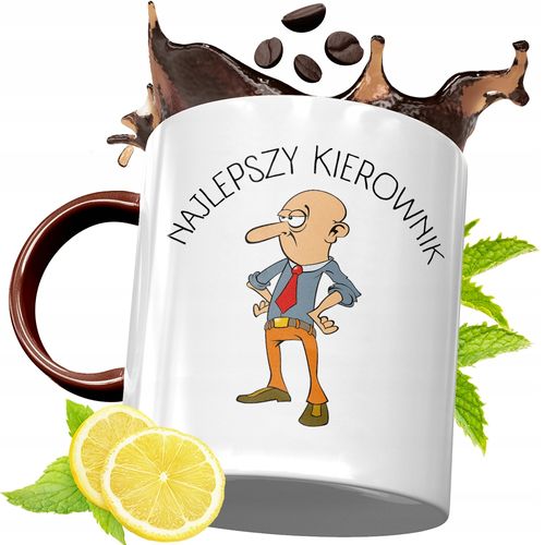 Kubek Bordowy Dla Kierownika Na Urodziny Prezent Z Nadrukiem Ze Zdjęciem na Arena.pl