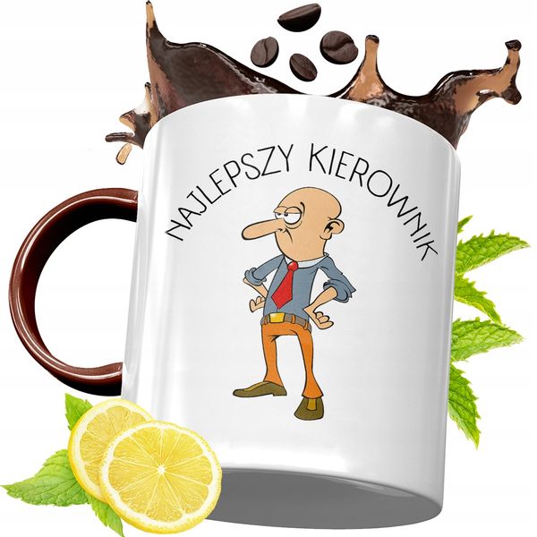 Kubek Bordowy Dla Kierownika Na Urodziny Prezent Z Nadrukiem Ze Zdjęciem zdjęcie 1