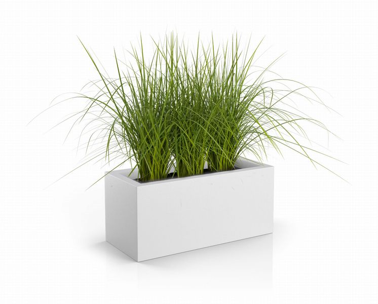 Designerska Donica Monumo Long Biała zdjęcie 1