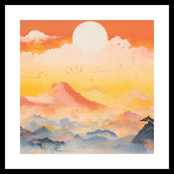Plakat 40x40cm Świt nad Krainą Ciszych Gór zdjęcie 3