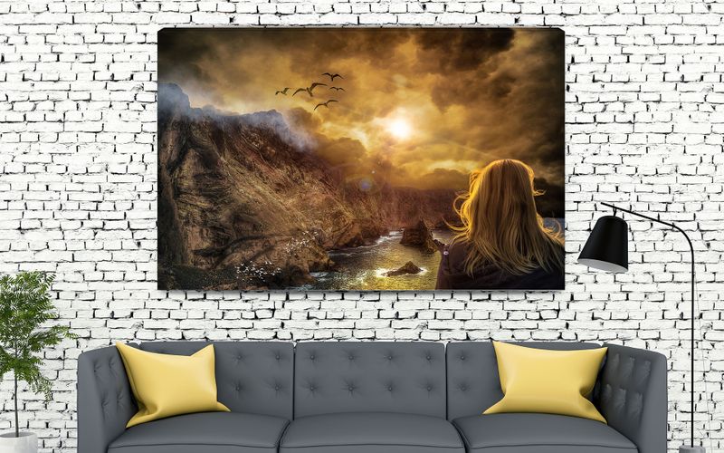 Foto obraz na płótnie "Z widokiem na zachód słońca" 40x30 zdjęcie 1