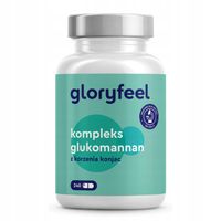 GLUKOMANNAN Korzeń Konjac 4000 mg 240 kaps. Błonnik na Jelita, Zaparcia