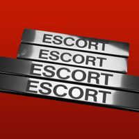 Listwa progowa FORD ESCORT MK6 Stal nierdzewna 304 połysk 4szt