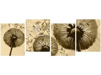 45CM 120CM ZEGAR 4 ELEM DMUCHAWCE KREMOWYM TLE ŚCIENNY