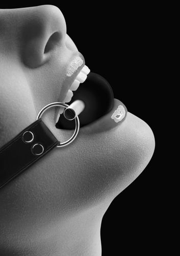 solid ball gag   with bonded leather straps na Arena.pl