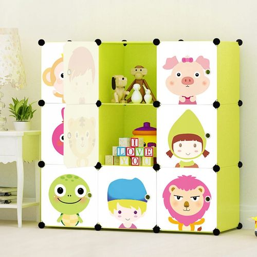 SZAFA MODUŁOWA DLA DZIECI DZIECKA 9 PÓŁEK REGAŁ na Arena.pl