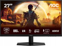 Monitor gamingowy 2K 27 cali AOC Q27G42XNE Fast VA 180Hz 0,5ms MPRT