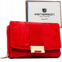 Portfel damski Peterson z ochroną kart RFID ze skóry ekologicznej prezent
