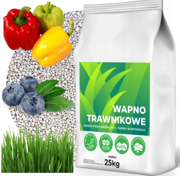 Wapno granulowane trawnikowe do trawnika 25kg zdjęcie 1