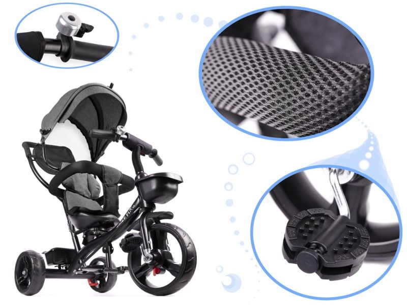 Rowerek trójkołowy Trike Fix Lite szary zdjęcie 3