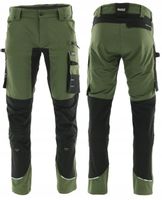 ELASTYCZNE spodnie ROBOCZE khaki OLIWKOWE stretch ROBOCZE wygodne MOCNE 48