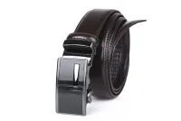 pasek męski skórzany do garnituru z automatyczną klamrą - cezmar, 3 cm
