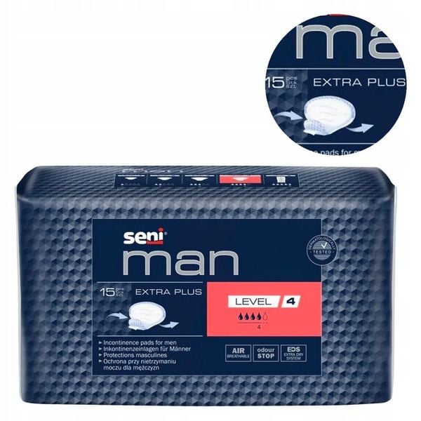 Seni Man Extra Plus Level 4 wkładki urologiczne 15 zdjęcie 4
