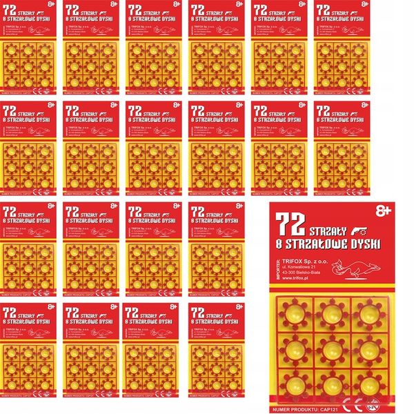 KAPISZONY DO PISTOLETU NABOJE x25 1800 STRZAŁY HUKOWE SPŁONKA 8 STRZAŁÓW zdjęcie 5