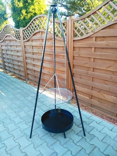 GRILL OGRODOWY WISZĄCY TRÓJNÓG PALENISKO WĘGLOWY 5 na Arena.pl