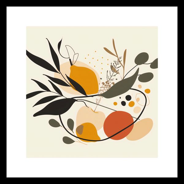 Plakat 30x30cm Botaniczny Wir zdjęcie 3