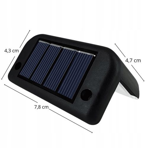 LAMPKI SOLARNE OGRODOWE SCHODOWE LED NA TARAS 8SZT Z CZUJNIKIEM ZMIERZCHU na Arena.pl