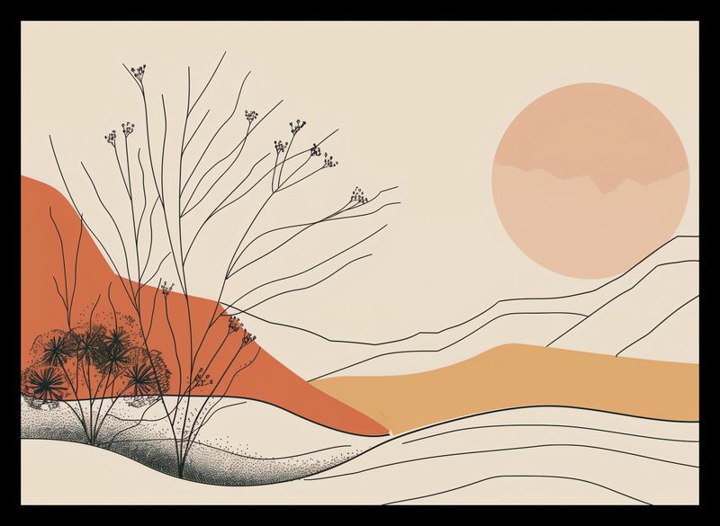 Plakat 35x25cm Pustynna Wydma zdjęcie 2