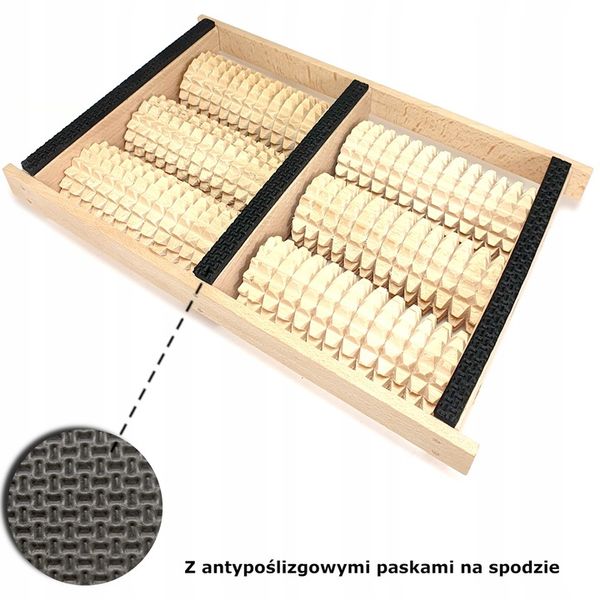 Drewniany Wałek do Masażu Stóp zdjęcie 3