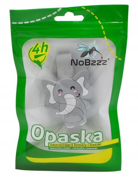 NoBzzz OPASKA NA KOMARY i MESZKI DLA DZIECI Słoń zdjęcie 1